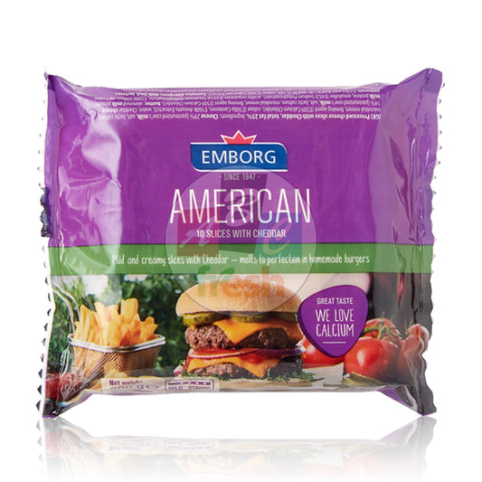 EMBORG AMERICAN CHEESE 10`S SLICES 200GM