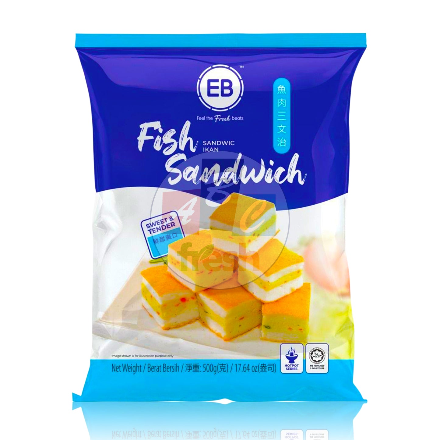 EB FISH SANDWICH 500GM